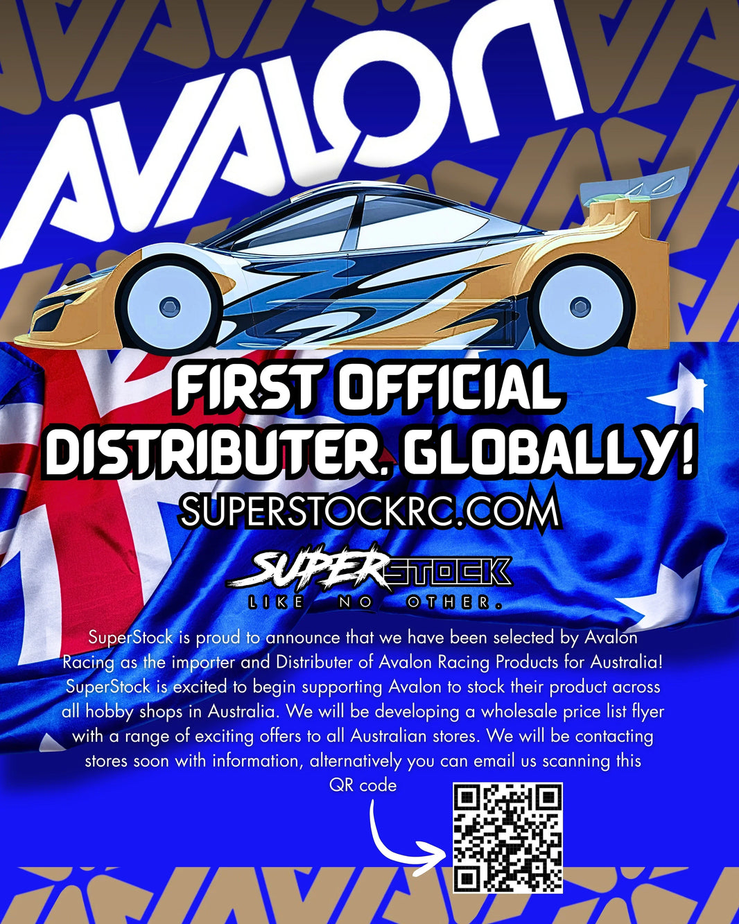 SuperStock Becomes the FIRST Official Distributer of Avalon Racing. Globally!