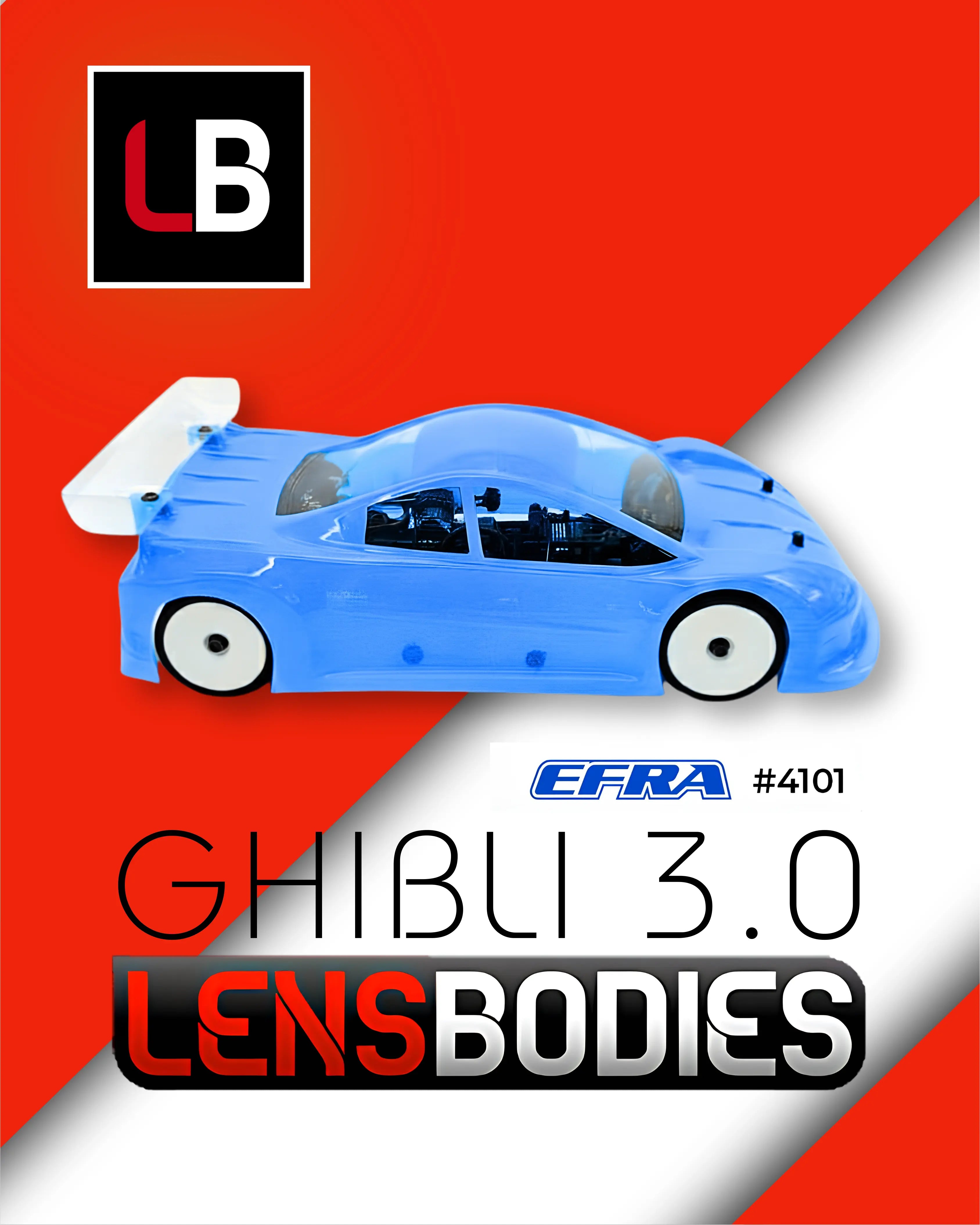 190mm body Ghibli 3.0 in 0,5 & 0,7mm **bekijk speciale aanbieding in de beschrijvingen**