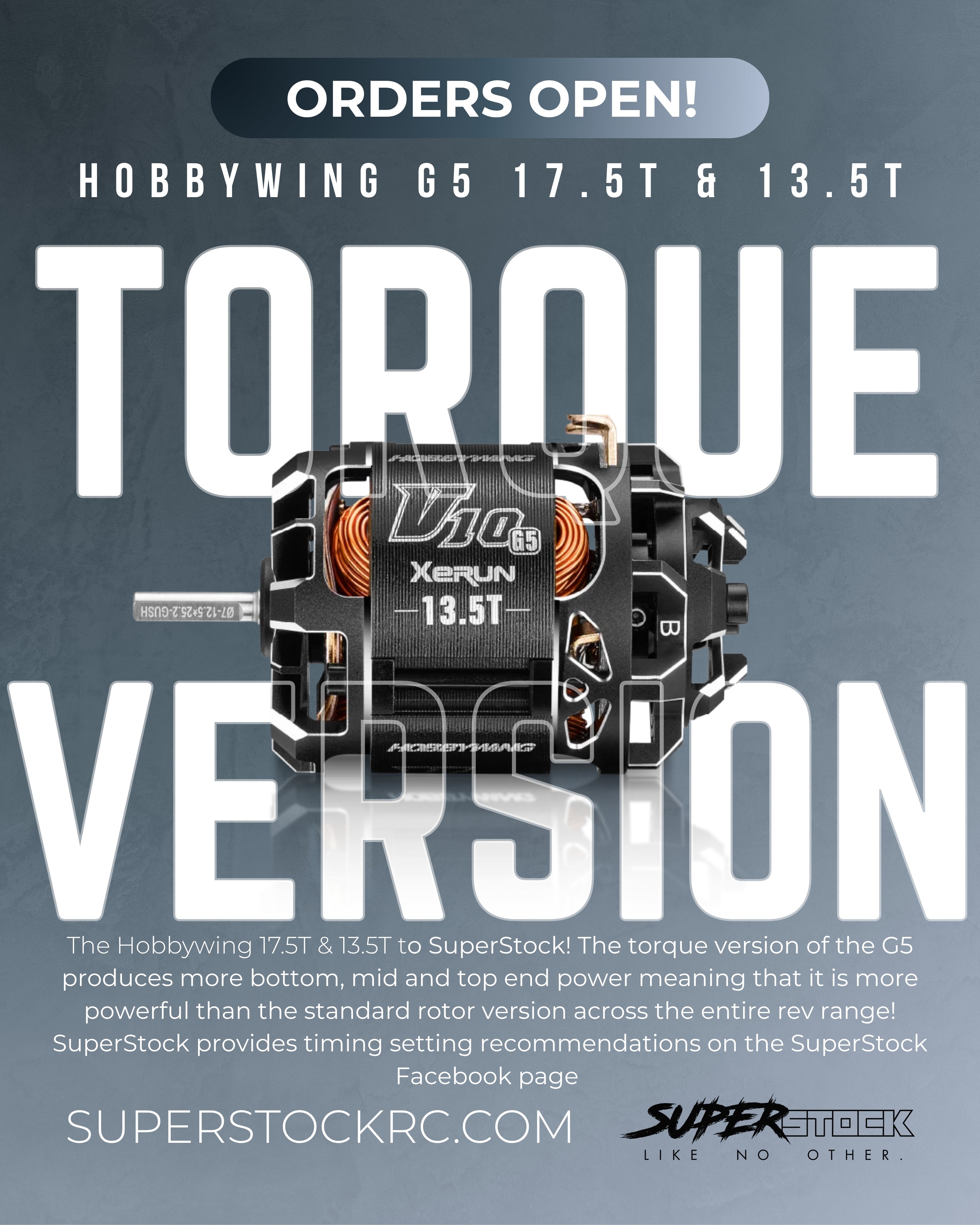 HOBBYWING G G5 KOPPELVERSIE: 17.5T & 13.5T