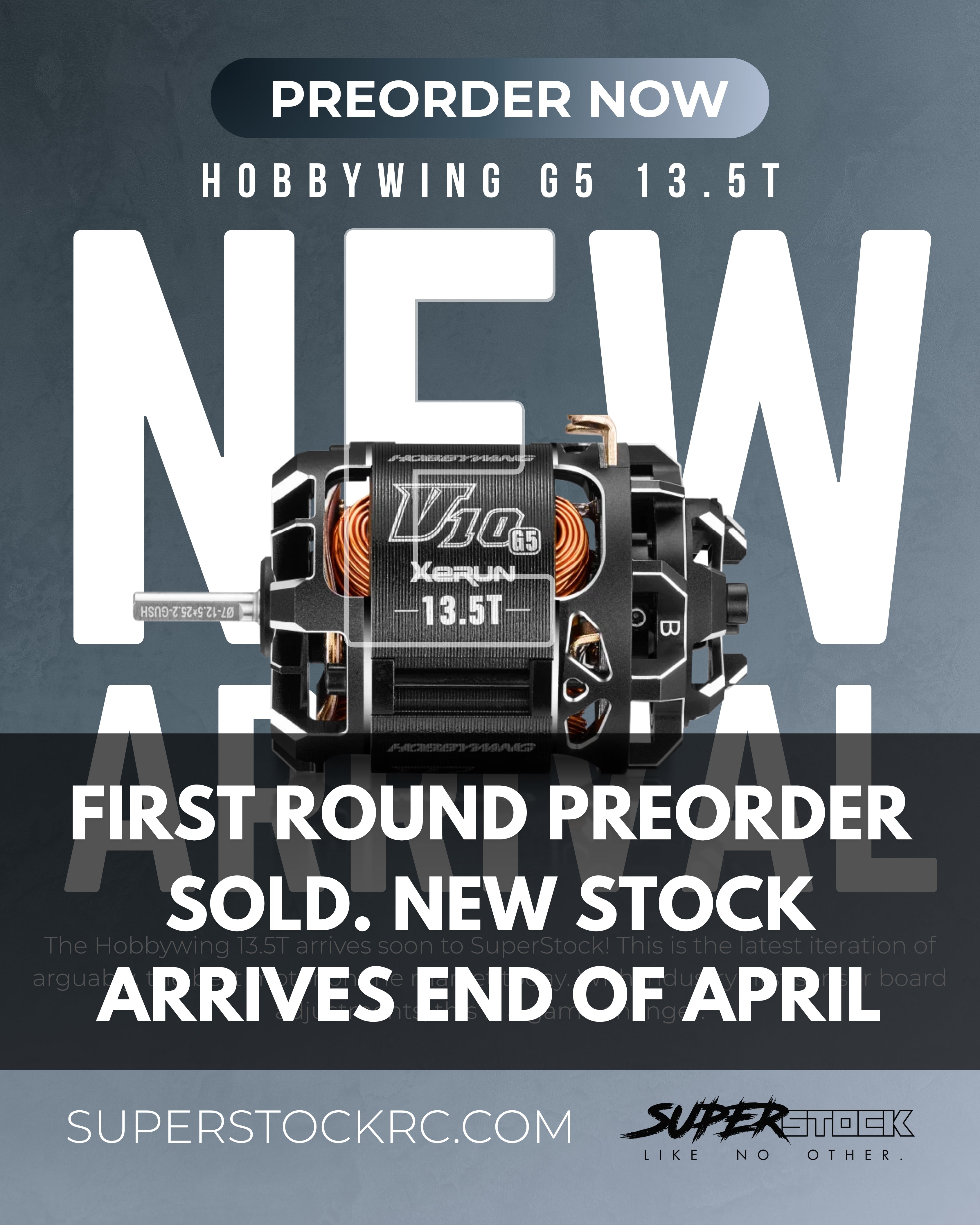 VOORBESTELLING RD 2: Hobbywing G5 Motoren. Aankomst eind april.