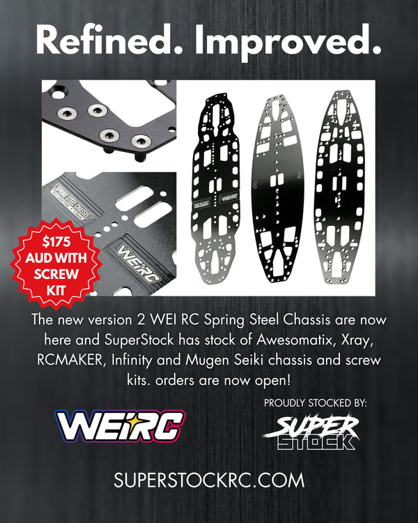 WEIRC veerstaal chassis V2 **VERSCHILLENDE MERKEN**