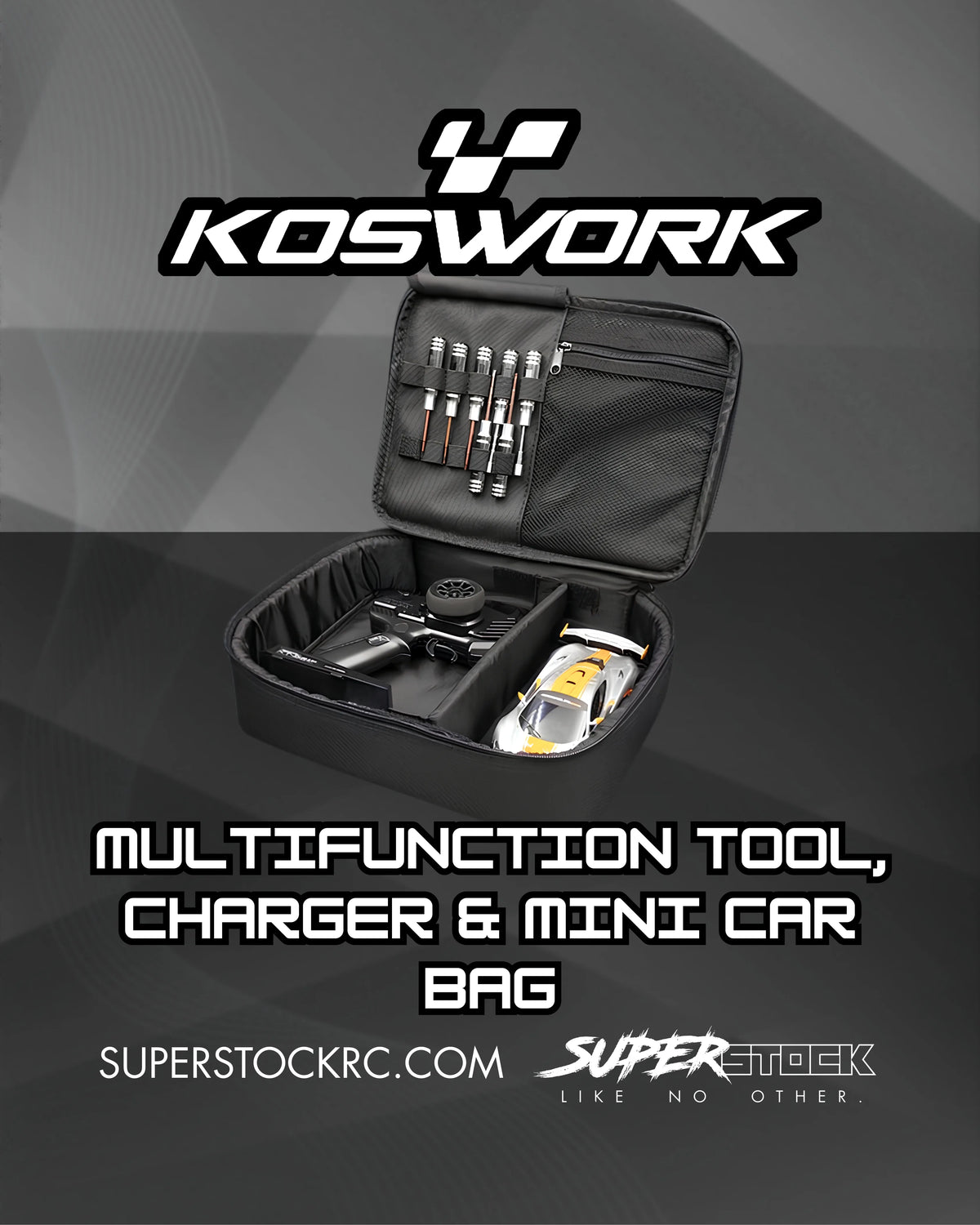 Koswork KOS32216 multifunctioneel gereedschap, oplader en minitas voor in de auto
