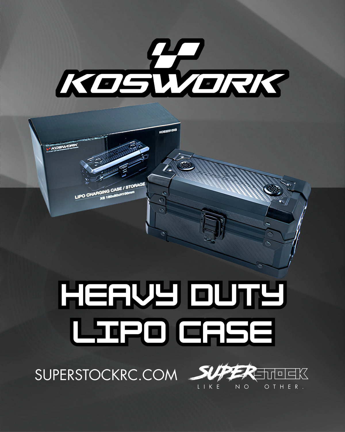 Koswork KOS32310XS Lipo-oplaad-/opbergkoffer 180x80xH100mm